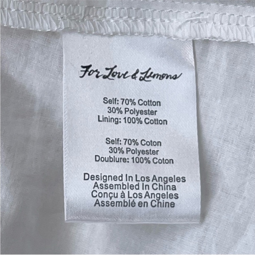 NWT FOR LOVE & LEMONS Gabrielle Midi Dress in Ivory - Picture 11 of 13